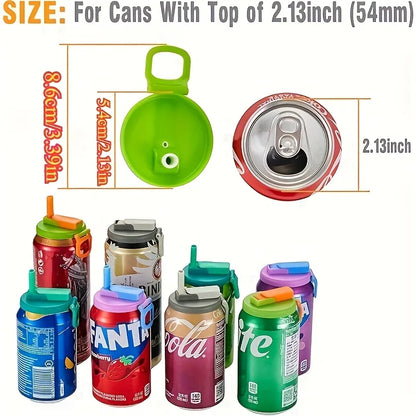 Lvena™ Reusable Can Lid + Straw