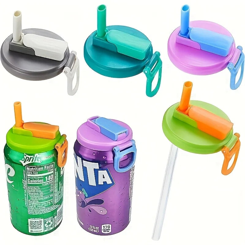 Lvena™ Reusable Can Lid + Straw