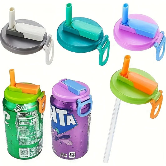 Lvena™ Reusable Can Lid + Straw