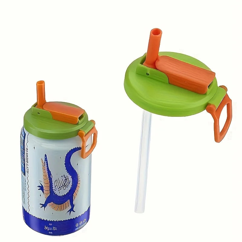 Lvena™ Reusable Can Lid + Straw